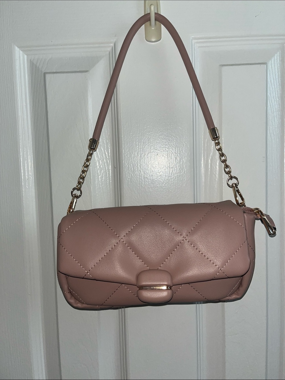 Quilted Pink Shoulder Bag - Brand: